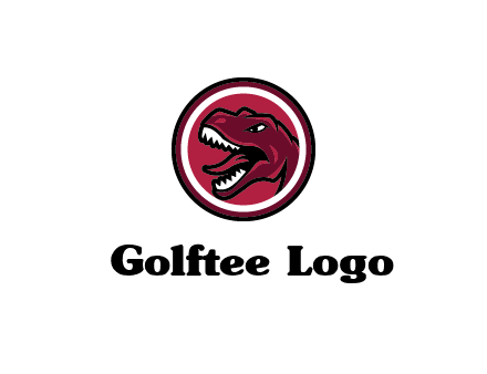 Tyrannosaurus rex or dinosaur logo