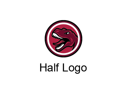 Tyrannosaurus rex or dinosaur logo