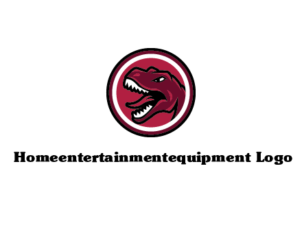 Tyrannosaurus rex or dinosaur logo