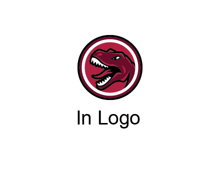 Tyrannosaurus rex or dinosaur logo