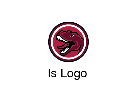 Tyrannosaurus rex or dinosaur logo