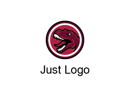 Tyrannosaurus rex or dinosaur logo