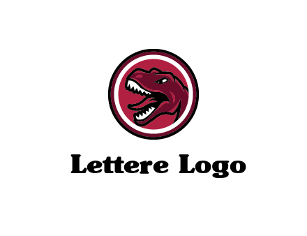 Tyrannosaurus rex or dinosaur logo