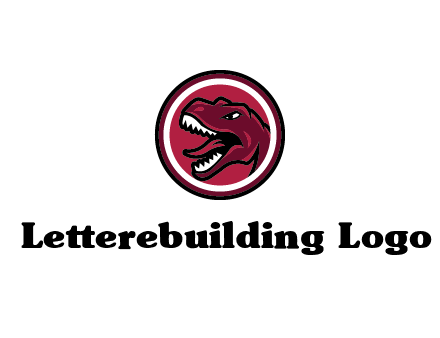Tyrannosaurus rex or dinosaur logo