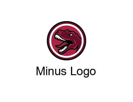 Tyrannosaurus rex or dinosaur logo