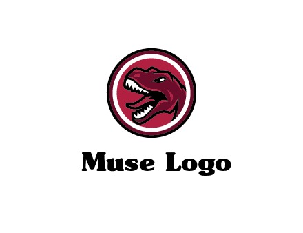 Tyrannosaurus rex or dinosaur logo