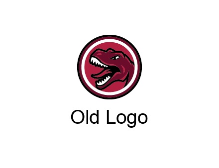 Tyrannosaurus rex or dinosaur logo