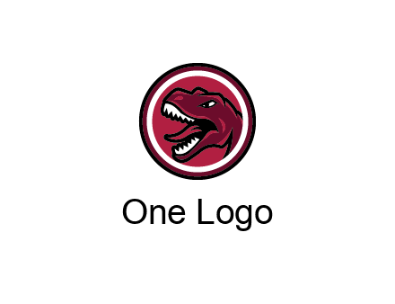 Tyrannosaurus rex or dinosaur logo