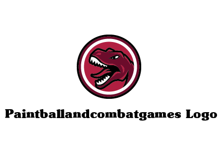 Tyrannosaurus rex or dinosaur logo