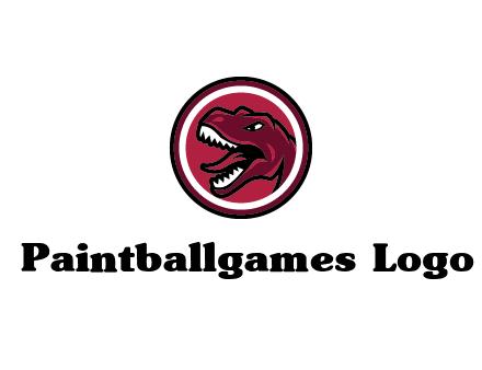 Tyrannosaurus rex or dinosaur logo
