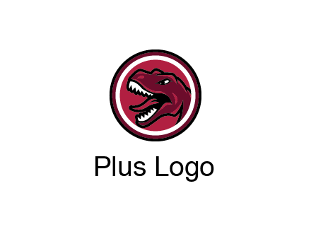 Tyrannosaurus rex or dinosaur logo