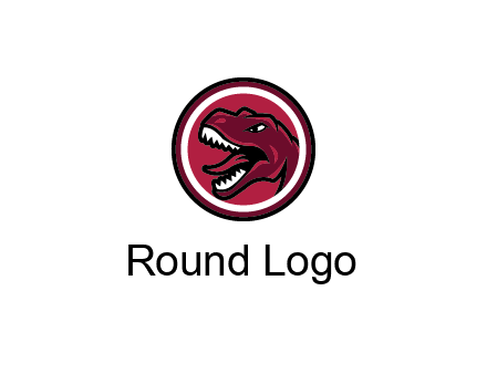 Tyrannosaurus rex or dinosaur logo