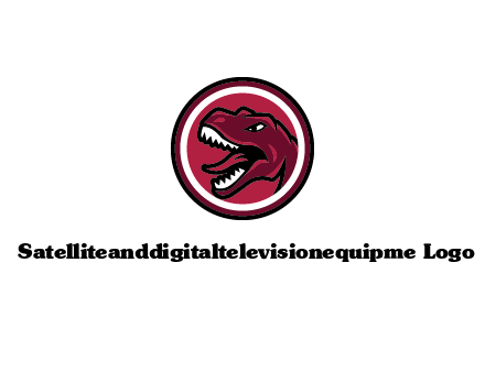 Tyrannosaurus rex or dinosaur logo