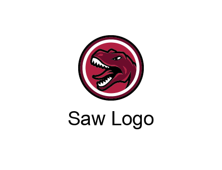 Tyrannosaurus rex or dinosaur logo