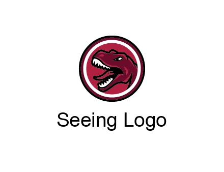 Tyrannosaurus rex or dinosaur logo