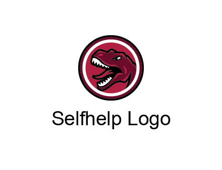 Tyrannosaurus rex or dinosaur logo