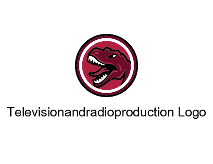 Tyrannosaurus rex or dinosaur logo