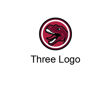 Tyrannosaurus rex or dinosaur logo