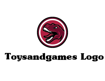 Tyrannosaurus rex or dinosaur logo