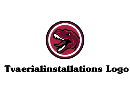 Tyrannosaurus rex or dinosaur logo