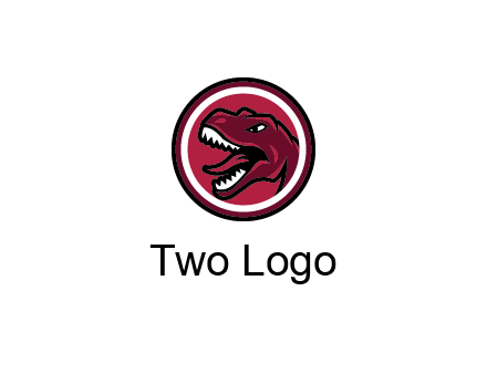 Tyrannosaurus rex or dinosaur logo