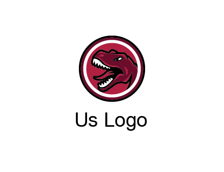 Tyrannosaurus rex or dinosaur logo
