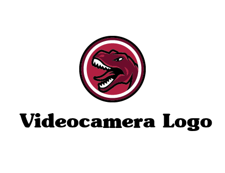 Tyrannosaurus rex or dinosaur logo