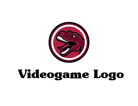 Tyrannosaurus rex or dinosaur logo