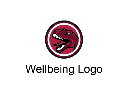 Tyrannosaurus rex or dinosaur logo
