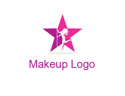 pole dance in front of star logo