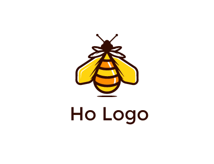 upright honeybee illustration