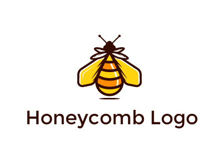 upright honeybee illustration
