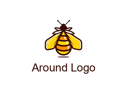 upright honeybee illustration