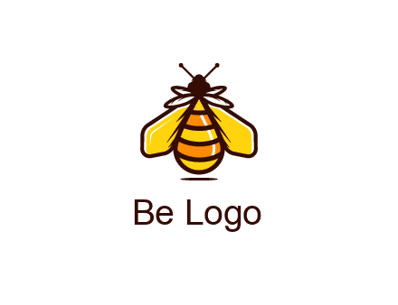 upright honeybee illustration