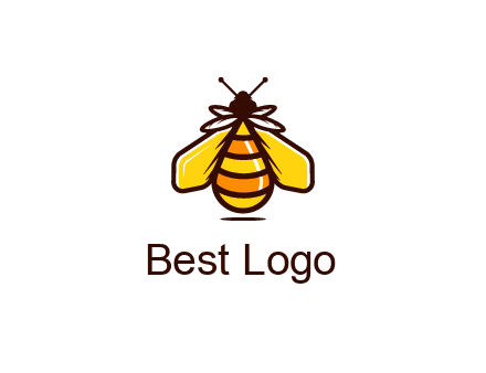 upright honeybee illustration