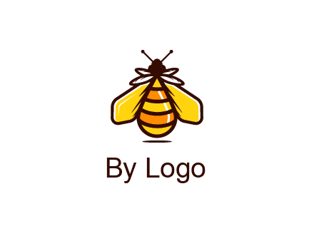upright honeybee illustration