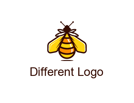 upright honeybee illustration