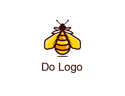 upright honeybee illustration