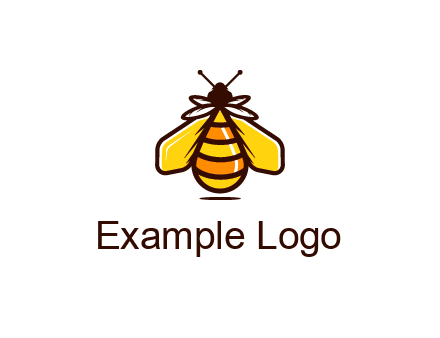 upright honeybee illustration
