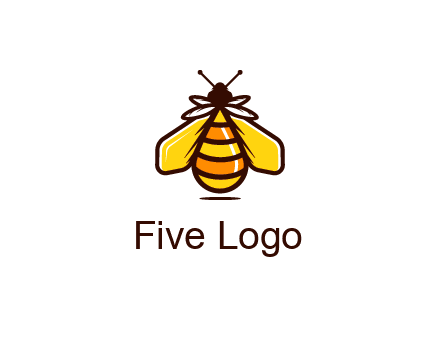 upright honeybee illustration