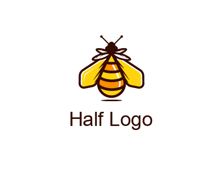 upright honeybee illustration