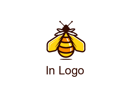 upright honeybee illustration