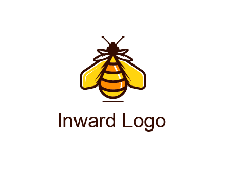 upright honeybee illustration