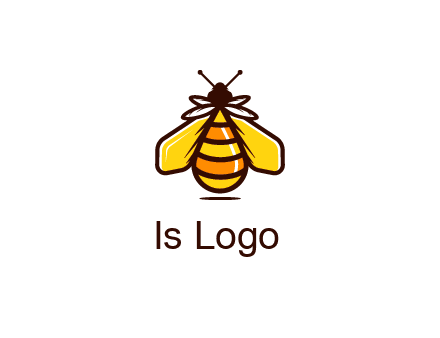 upright honeybee illustration