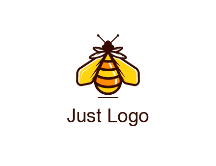 upright honeybee illustration