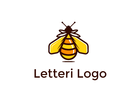 upright honeybee illustration