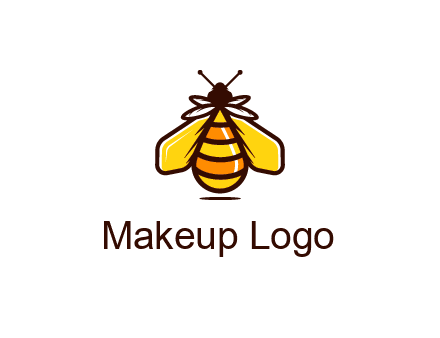 upright honeybee illustration