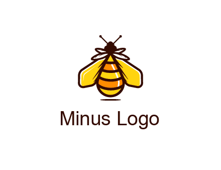 upright honeybee illustration
