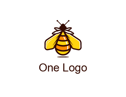 upright honeybee illustration