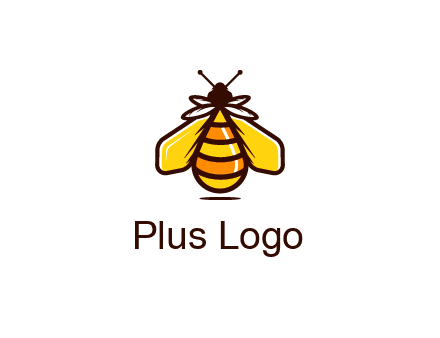 upright honeybee illustration